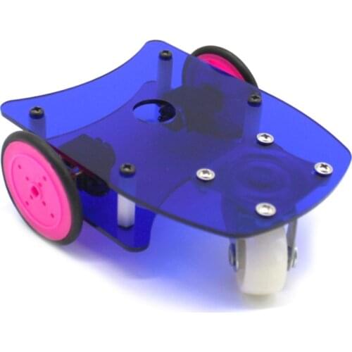 DIY Smart Chassis R3W5 Robot Truck DIY Car Two-wheel Drive N20 Motor Chassis Educational Children Toys