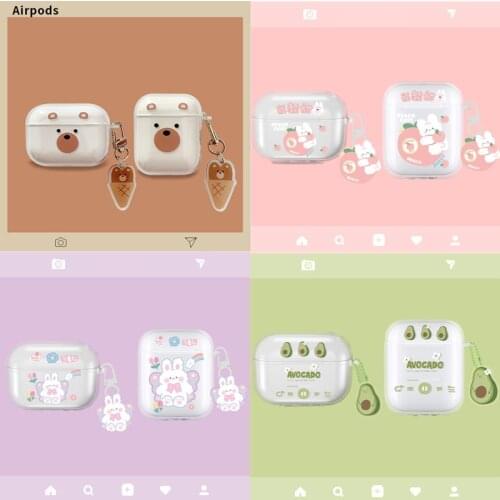 Silicone Case For Apple Air Pod Case 3 2 1 Bluetooth Wireless earphone accessories Airpods Cover Apple Airpods pro case cover