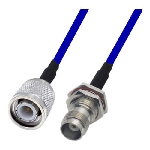 Blue Soft RG142 TNC Male to TNC Female Connector RF Coaxial Jumper Pigtail Cable