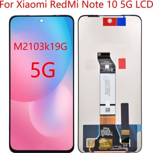 For Xiaomi Redmi Note 10 5G LCD Screen Replacement Touch Screen Parts For Redmi Note10 5G M2103K19G LCD Screen 6.5 inches
