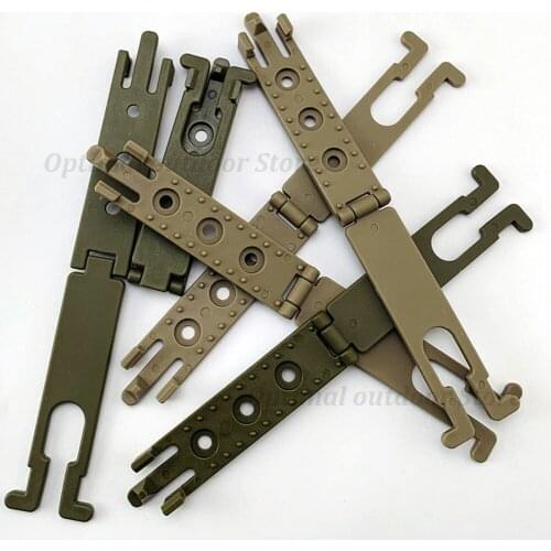 TOtrait 1Piece molle Scabbard K Sheath Waist Clip System Scabbard Tactical Kydex Carrying Clip black/green/sand