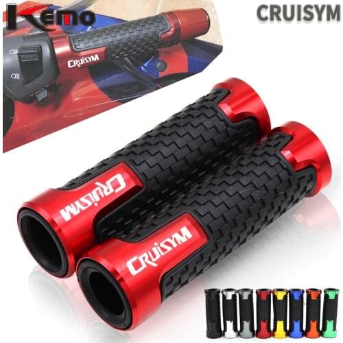 For SYM CRUISYM 7/8" 22mm Universal Motorcycle Accessories CNC Aluminum Handlebar Hand Grips Handle Bar End Grip