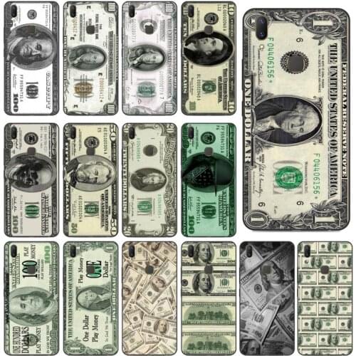 YNDFCNB Money Dollars Bill Cash Ben Franklin Phone Case for vivo Y91C Y11 17 19 53 81 31 91 for Oppo a9 2020
