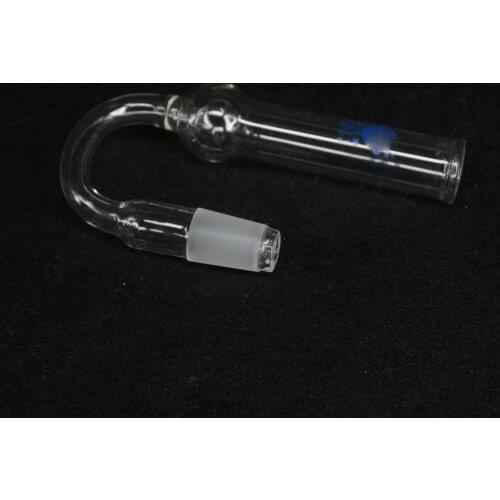 19/26 Ground Joint Drying Tube U Shaped Adapter Bend Borosilicate Glass Lab Ware
