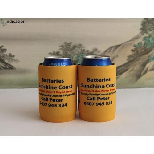 200pcs Custom Neoprene Stubby Holder Beer Can Cooler Sleeve For 330ml Cooler Bags Cans During Birthday Party Celebrations