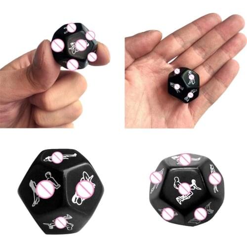 25mm 12-side Adult Lover Honeymoon Rolling Dice Erotic Game Bets Sex Toys adult Supplies Suitable for various places and games