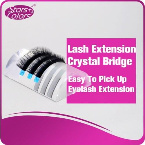 3 pieces/lot Transparent Crystal bridge eyelash holder for eyelash extention grafting or Glue placing