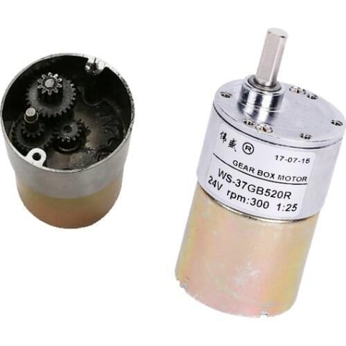 37 DC gear motor /37GB520R 12V24V micro DC motor / high torque CW / CCW speed control small motor