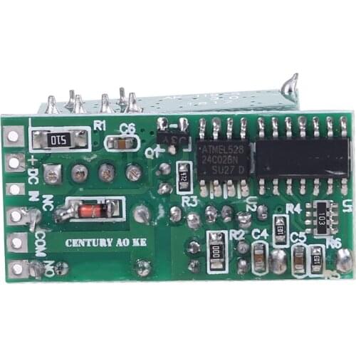 433Mhz RF Wireless Remote Control Switch DC 12V 1CH Relay Receiver Transmitter M5TE