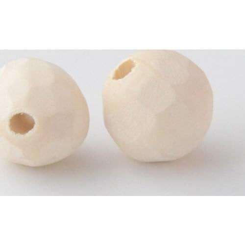 Free shipping 10pcs Natural Wood Cut Round Spacer Loose Wood Beads For Jewelry Making 24x22mm J2989