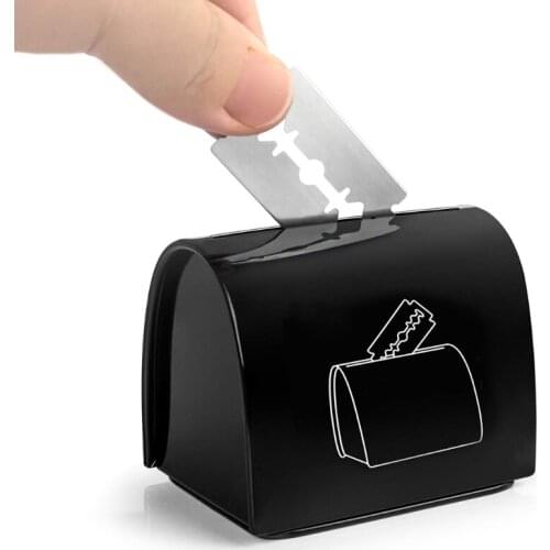 Razor Blade Bank for Safety Razor Blade Storagement Used Double Edge Safety Razor Blade Disposal Case