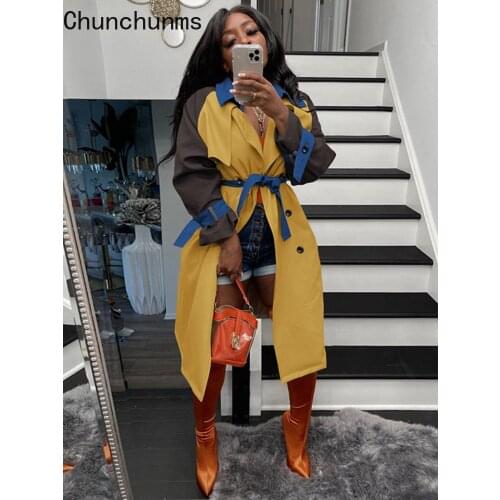 CHUNCHUNMS Women's Trench Coats