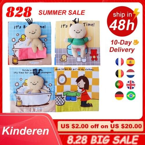 Baby Book Soft Cloth Books Toddler Newborn Early Learning Develop Cognize Reading Puzzle Book Toys Infant Quiet Book For Kids