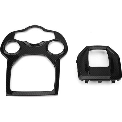 For Alfa Romeo Giulia(2016-2019)/Stelvio(2017-2019) ABS carbon fiber style car interior central control panel frame trim