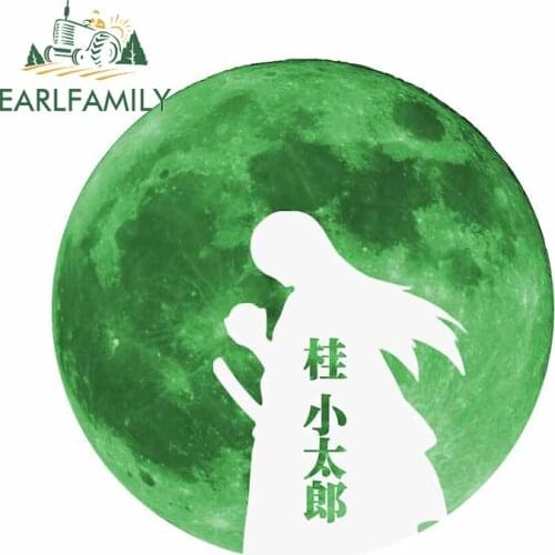 EARLFAMILY 13cm x 12.7cm For GINTAMA Car Styling Stickers Windows Decal Vinyl Material Bumper Occlusion Scratch Decoration