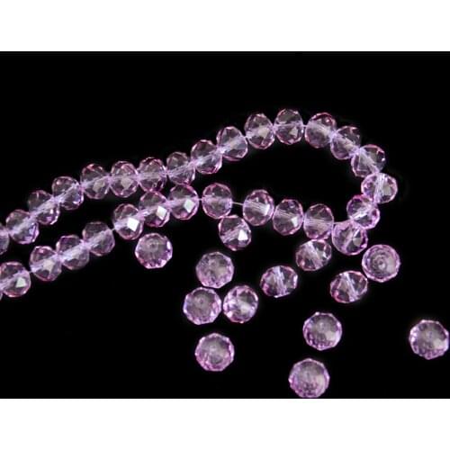 Crystal Faceted Loose Lilac Rondelle Beads 2mm,4mm,6mm,8mm,10mm Crystal Chandelier Beads Wholesales For DIY Shoes Beads