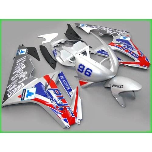 Customized Fairing kit for Triumph Daytona 675 05 06 07 08 Daytona675 2005 2006 2007 2008 Silver ABS Fairings set+7gifts DT25