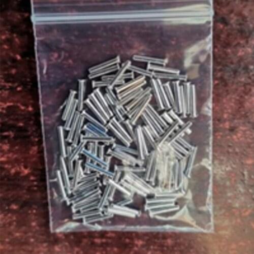 24pcs D1.2mm*7.5mm*1.9mm module power pin flat head cap straight needle tin-plating