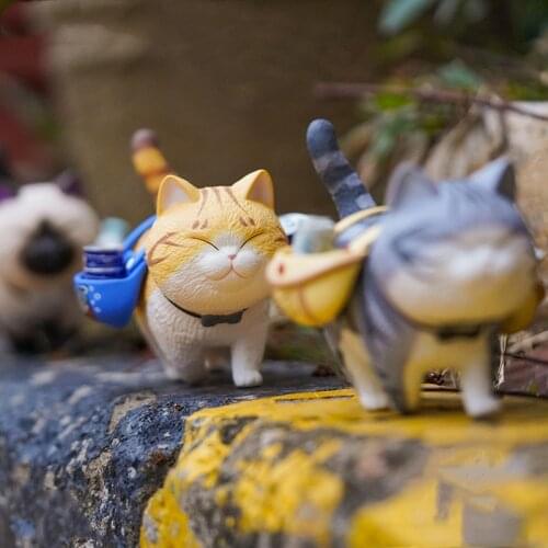 Cat Suitcase Blind Box Toys Figures Action Surprise Box Toys for Girls Guess Bag Caja Sorpresa Cute Model Doll Birthday Gift