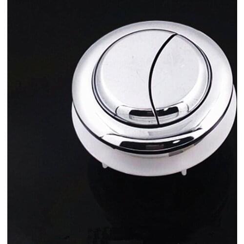 Outer diameter 58mm Round Toilet dual push button,Inside diameter 48mm Toilet Flush push button,ABS plastic Toilet push button