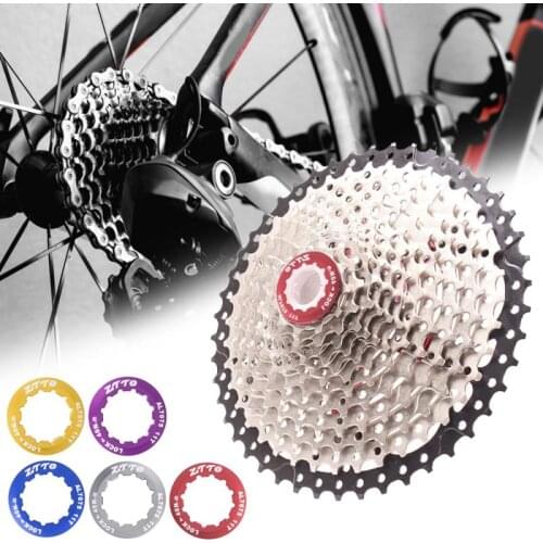 MEIJUN MTB Bike Flywheel Road Folding Bicycle Cassette Lock Cover Mountain Bike Lock Ring Alloy Flywheel Ring Cover Accessories