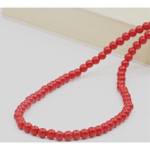 Fashion Multicolor Shell Round Beads Pearl 4mm6mm8mm10mm12mm Charms Women Girls Newly Making Loose Beads Jewelry 15inch Y17