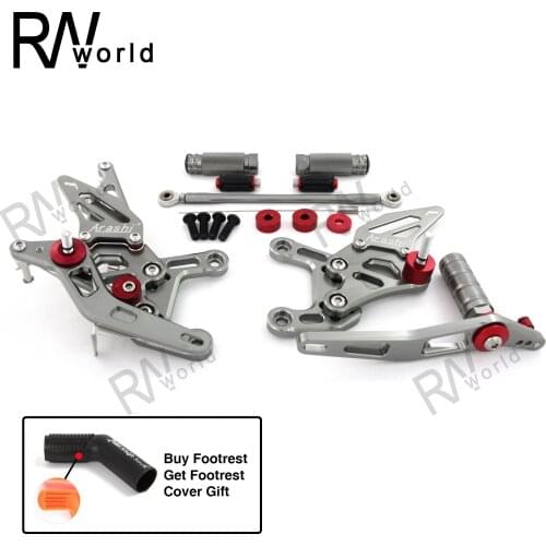 Motorcycle CNC Adjustable Rearset For YAMAHA YZF R1 2009-2014 Footrest Shift Lever Foot Pegs Pedal YZFR1 YZF-R1 2010 2011 2013