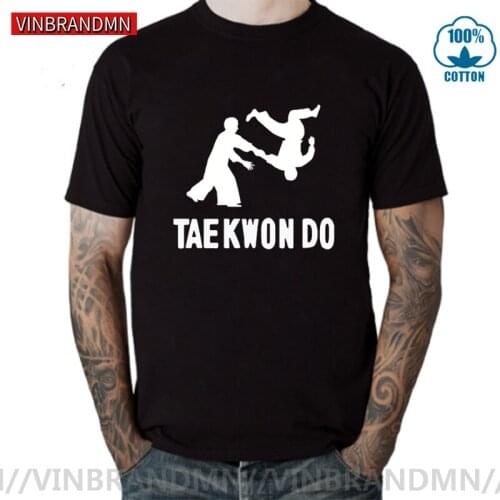 New Tae Kwon Do Taekwondo T-Shirt Mens Martial Arts Tee Shirt Casual Male O-neck Short Sleeve Tshirt Classic Fashion Streetwear
