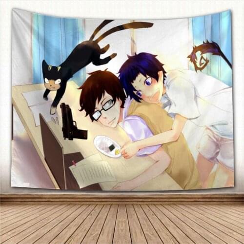New Blue Exorcist Anime Wall Hanging Tapestry Home Party Decorative Tapestries Photo Background Cloth Table Cloth Wall Tapestry