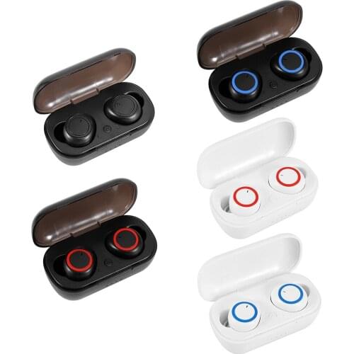 New Y50 TWS Stereo Earbuds with Charging Box Bluetooth-Compatible 5.0 Headphones Wireless Sports In-Ear Headset for Smart Phone