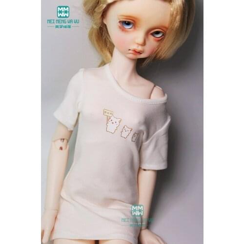 BJD doll clothes fits 1/4 BJD doll fashion Casual wild long T-shirt