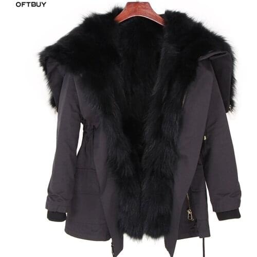 OFTBUY Large Fur Coats