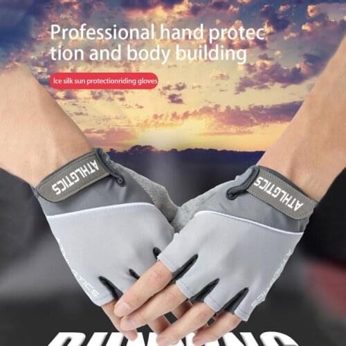 Cycling Gloves Non-slip MTB Gloves Mountain Bike Half Finger Gloves Men Summer Bicycle Gym Fitness Sports Gloves