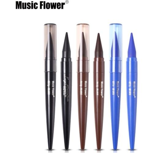 3 Colors Charming Eyes Makeup Matte 3D Eyeliner Pencil Kajal Make Up Waterpoof Long-lasting Black Blue Brown Eye Liner Pen