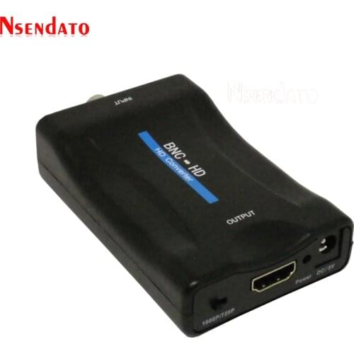 BNC To HD Converter Adapter 1080P/720P Display Video Audio Conversor Surveillance Monitor TV signal Converter with USB Cables