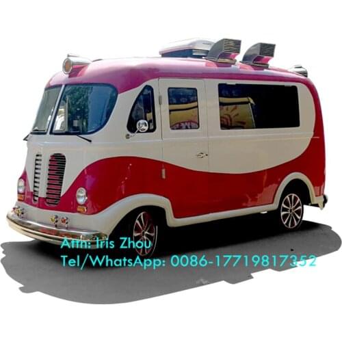 Retro Commercial Vintage Electric Ice Cream Food Truck For Sale Europe