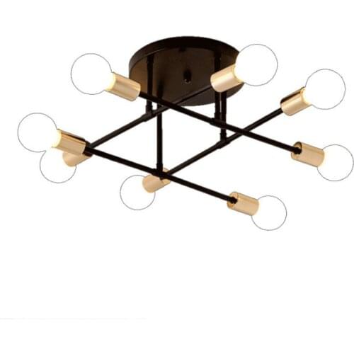 Modern black / gold / white chandelier lighting American lamps kitchen lamps bedroom living room home lamp