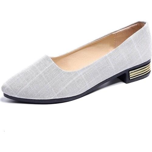 Женские балетки на каблуке TGHDOF China At AliExpress