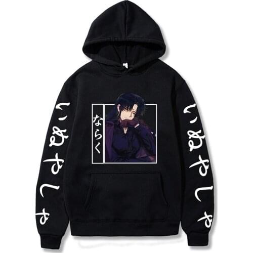 Yashahime Inuyasha Naraku Sweatshirt Women Man Loose Korean Style Street Clothes Jacket Harajuku Print Hoodie