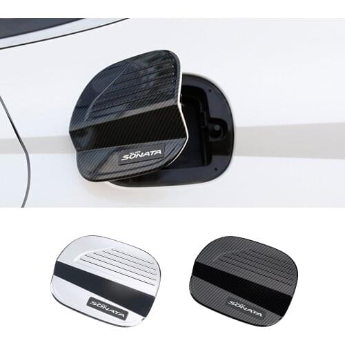 CAR STYLING FUEL GAS TANK CAP COVER TRIM GARNISH FOR HYUNDAI SONATA 2020 2021 ACCESSORIES