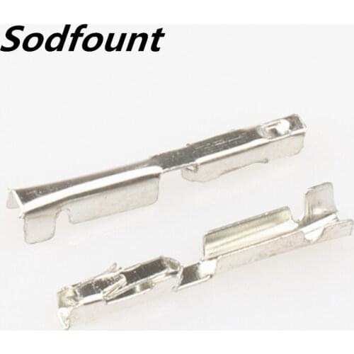 100pcs H62 brass tinned 0.6mm automotive terminal Automotive connector female terminal DJ623-0.6×0.6A