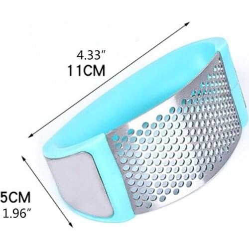 2021 New Ring-shape Garlic Hand Press Rocker Vegetable Mincer Crusher Rust Proof Gadget