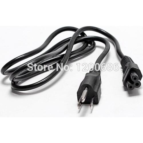 3-Prong 3Pin Adapter Power Cord Cable Lead Black