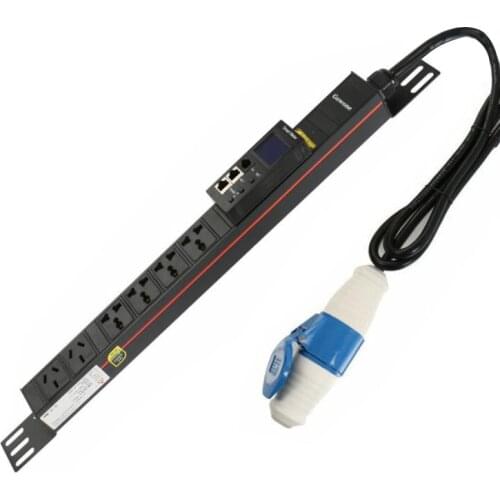32A Smart PDU Cabinet Socket 2AC 16A 4AC Universal Outlet with Current Voltage Collection + Monitoring Alarm Function