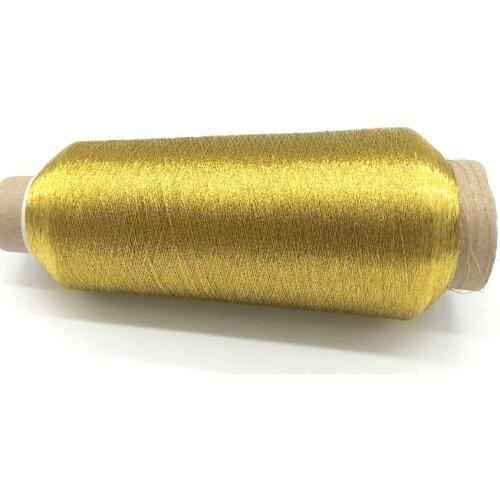 4pcs Good Quality Paper cone 125g/pcs Golden and Sliver color 150D/2 Metallic Embroidery thread