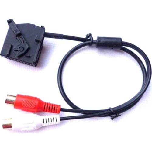 AUX Audio Cable 2 RCA MP3 Cable Adapter for Mercedes Benz Comand 2.0
