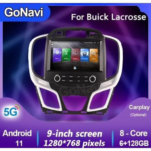 GoNavi android 11 car radio Central Multimedia intelligent system tonch screen with gps Navigation MP5 For Buick Lacrosse 14-16