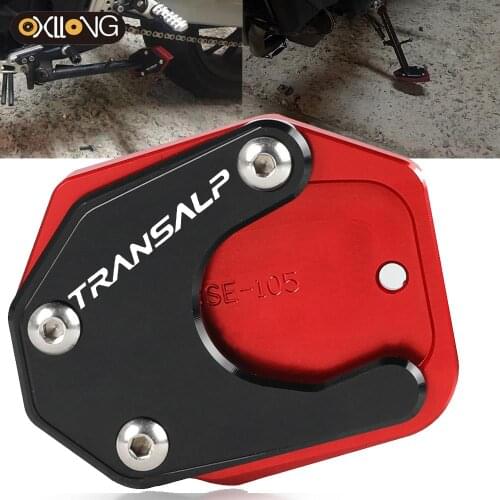 Motorcycle Side Stand Enlarger Plate Kickstand Enlarge Foot shelf For Honda XLV 600 650 700 TRANSALP DOMINATOR NX 650 FMX 650