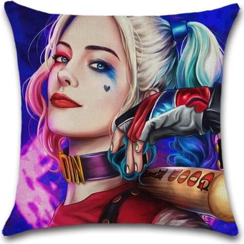 Jokers girl movie show printed Cushion Cover Decoration Home sofa chair seat kids bedroom gift friend present pillowcase