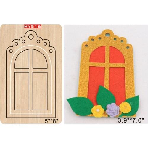 Decorative pendantdetachable frame wood moulds die cut accessories wooden die